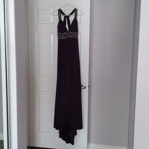 Cache purple evening gown
